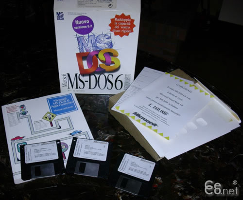 Microsoft MSDOS 6.0 con box e istruzioni